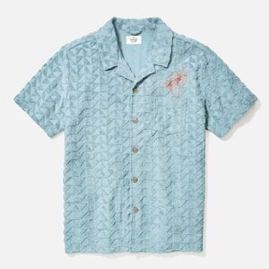 Marine Layer Textured Terry Resort Short Sleeve Shirt